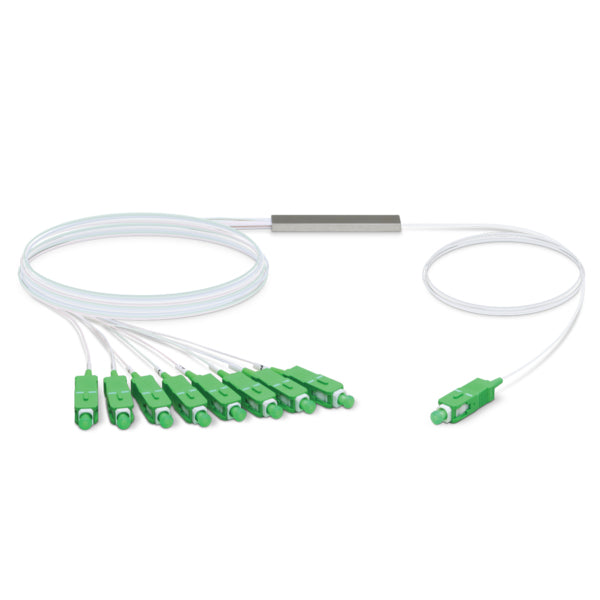 Ubiquiti UFiber Splitter 1:8 – LWL-Splitter – 1× SC-APC zu 8× SC-APC, 4,06 m, Weiss