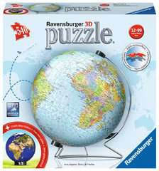 Ravensburger 3D-Puzzle Globus – 540 Teile – Ø 22 cm – Kunststoff – ab 12 Jahren