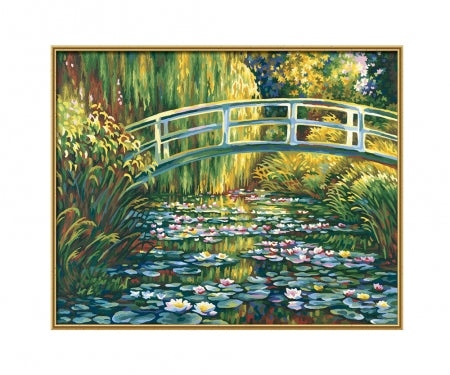 Schipper Malen-nach-Zahlen-Set – Seerosenteich – 40 × 50 cm – ab 8 Jahren