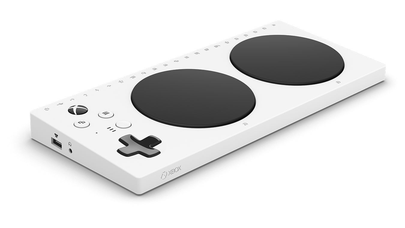 Microsoft JMU-00003 – Gamepad – USB (kabelgebunden, USB-A), 3,5 mm Kopfhörerausgang, für Xbox & Windows, Weiss