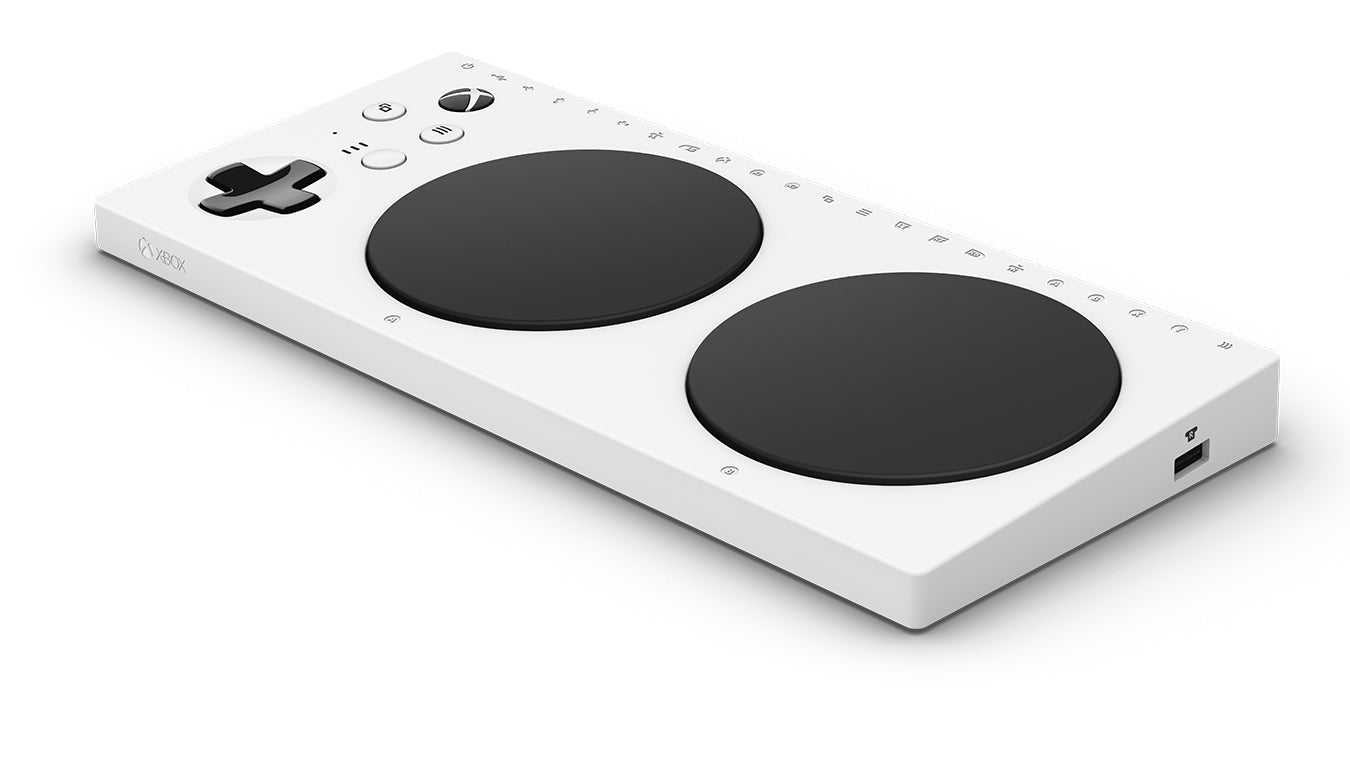 Microsoft JMU-00003 – Gamepad – USB (kabelgebunden, USB-A), 3,5 mm Kopfhörerausgang, für Xbox & Windows, Weiss