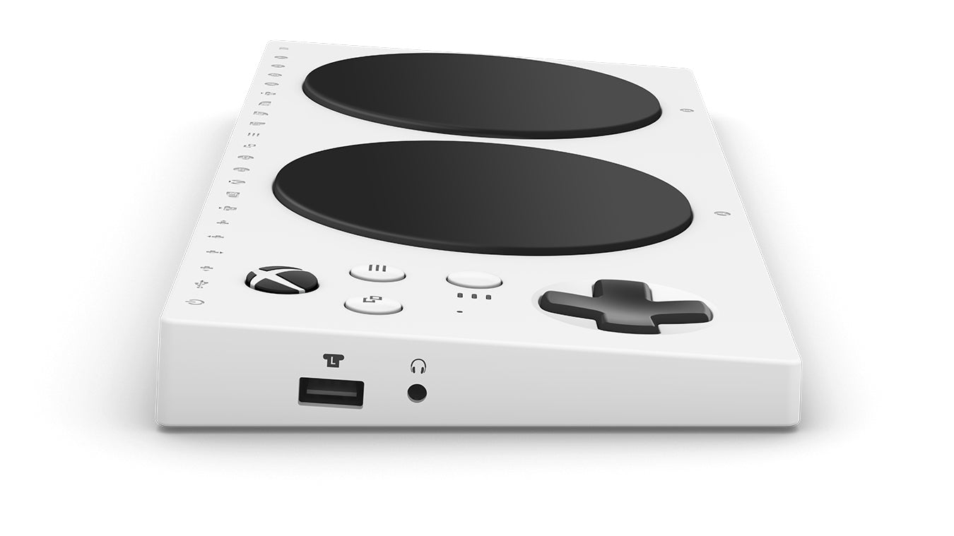 Microsoft JMU-00003 – Gamepad – USB (kabelgebunden, USB-A), 3,5 mm Kopfhörerausgang, für Xbox & Windows, Weiss