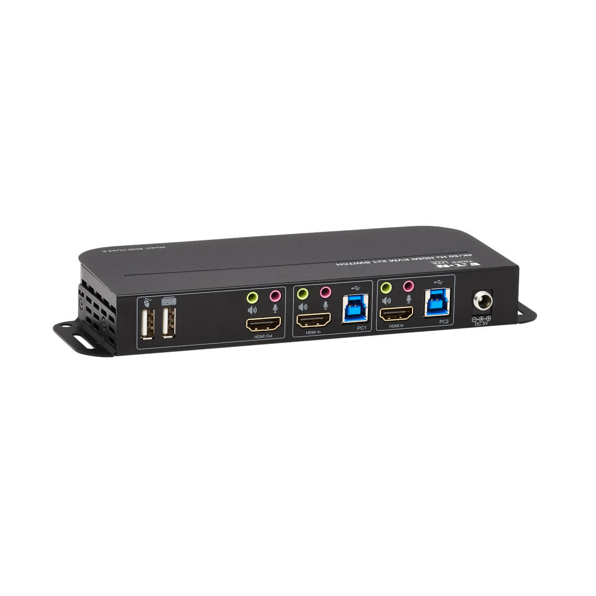 Tripp Lite B005-HUA2-K – 2-Port HDMI KVM-Switch – 4K/60 Hz, USB 3.0-Hub, Audio