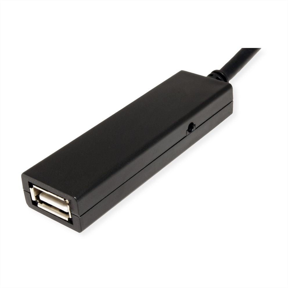 VALUE USB-A auf USB-C Verlängerungskabel (Stecker auf Buchse) – USB 2.0 (480 Mbit/s) – 20 m – Schwarz