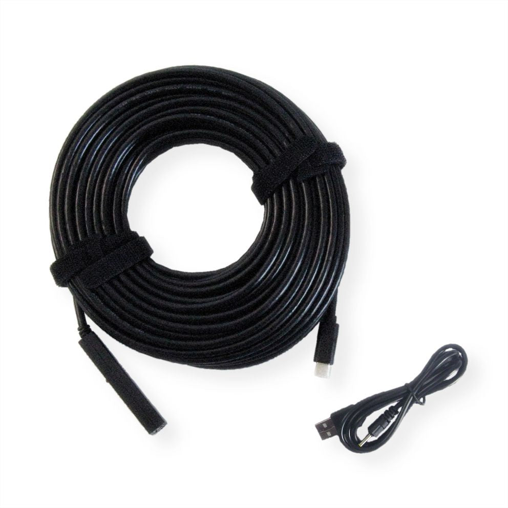 VALUE USB-A auf USB-C Verlängerungskabel (Stecker auf Buchse) – USB 2.0 (480 Mbit/s) – 20 m – Schwarz
