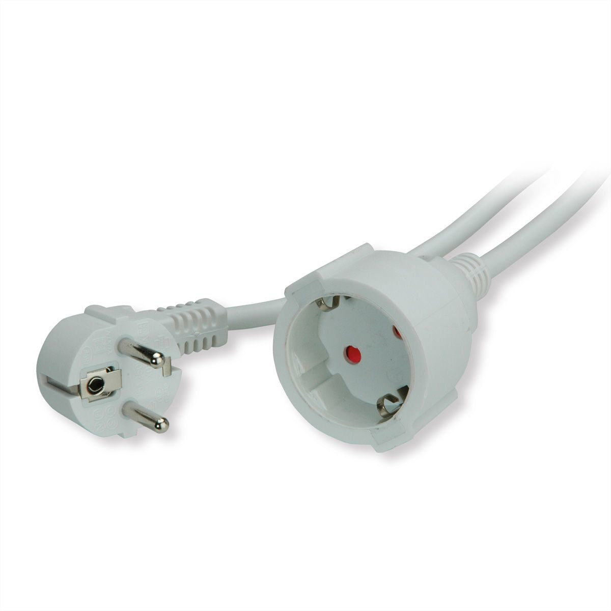VALUE Verlängerungskabel – Schuko (CEE 7/7)–Schuko (CEE 7/7), 10 m, 3×1,5 mm², weiss