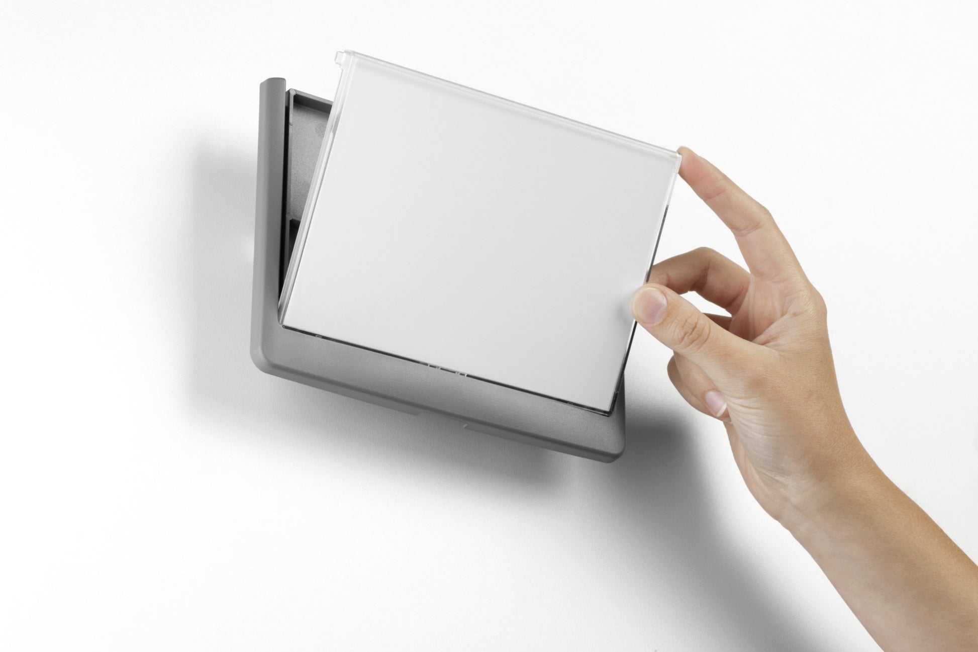 Durable Schilderhalter – für A5 – Querformat – Graphit – Kunststoff – 1 Stk.