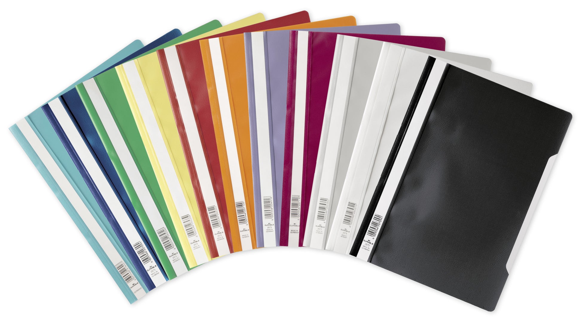 Durable Schnellhefter – A4, PP, rosa, Etikettenhalter, 50 Stk.