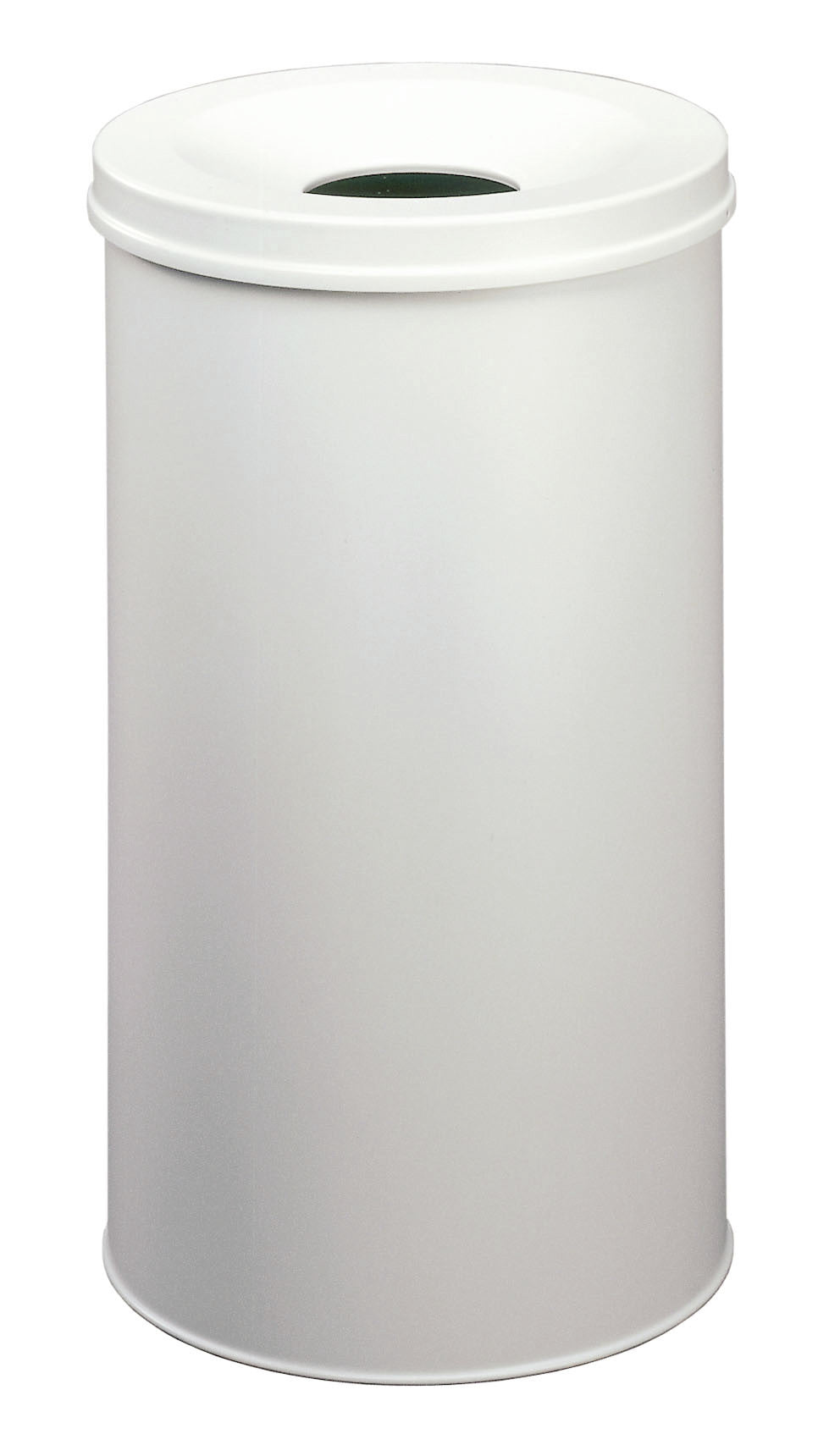 Durable Sicherheitspapierkorb SAFE – 60 l – Stahl – Flammenlöschkopf, TÜV/GS – Ø 375 × H 662 mm