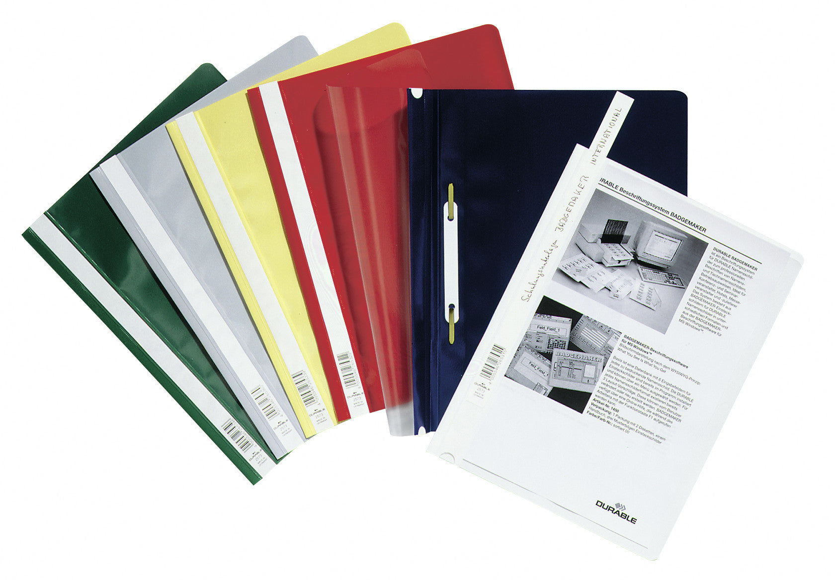Durable Schnellhefter – A4, PP, rosa, Etikettenhalter, 50 Stk.