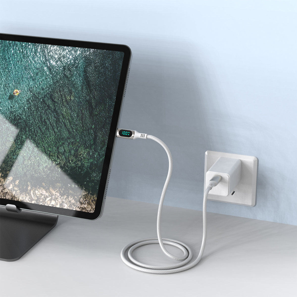 4smarts USB-C auf USB-C Kabel – USB 2.0 (480 Mbit/s) – 3 m – PD 100 W – Geflochten