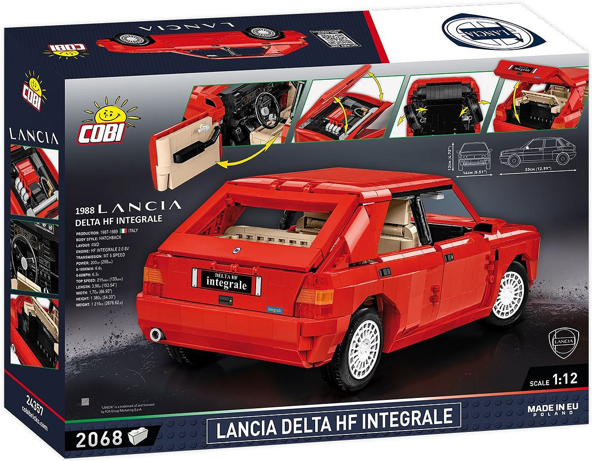 COBI Lancia Delta HF Integrale Bausteine – 33,3 × 11,5 × 45,7 cm – 2068-teilig – ab 10 J. – Kunststoff