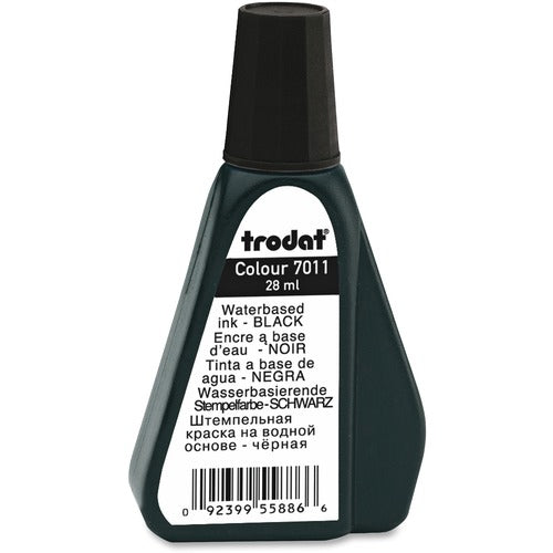 Trodat Stempelfarbe – 28 ml, schwarz, ölfrei, Kunststoff