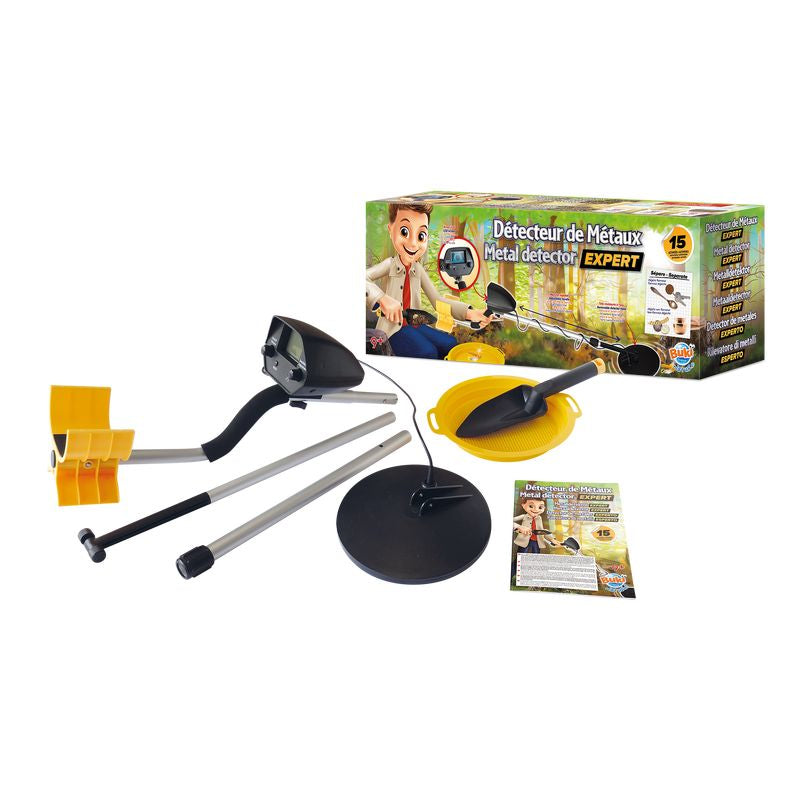 Buki Metalldetektor Expert – mit Display, LR61 – ab 9 Jahren – mehrfarbig