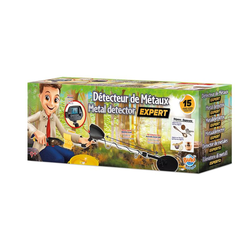 Buki Metalldetektor Expert – mit Display, LR61 – ab 9 Jahren – mehrfarbig