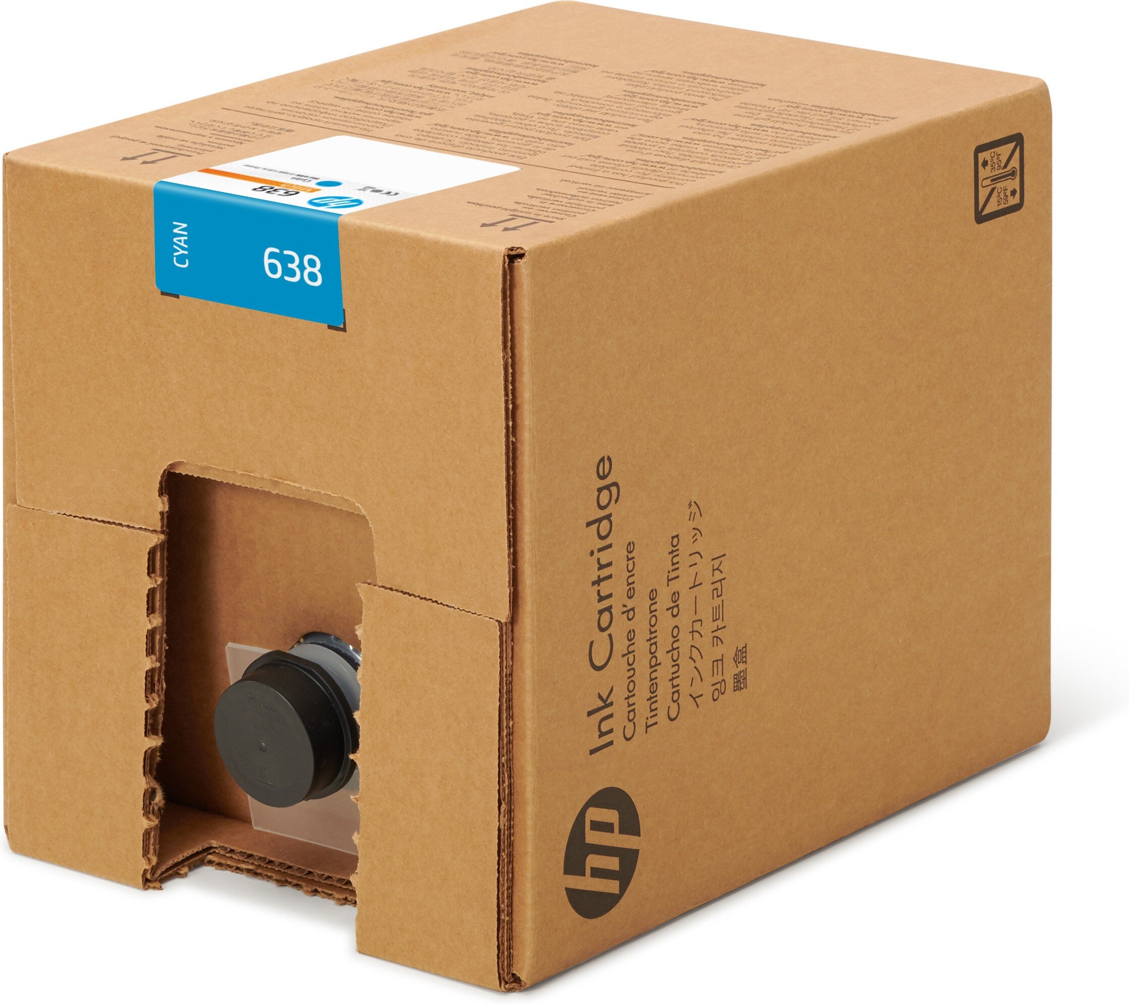 HP Tintenpatrone 638, Cyan, 10'000 ml, Original