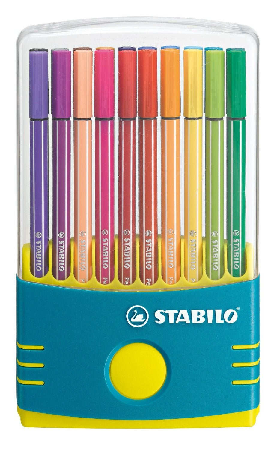STABILO Pen 68 ColorParade Filzstift – Rundspitze, 1 mm, wasserbasiert, 20 Farben