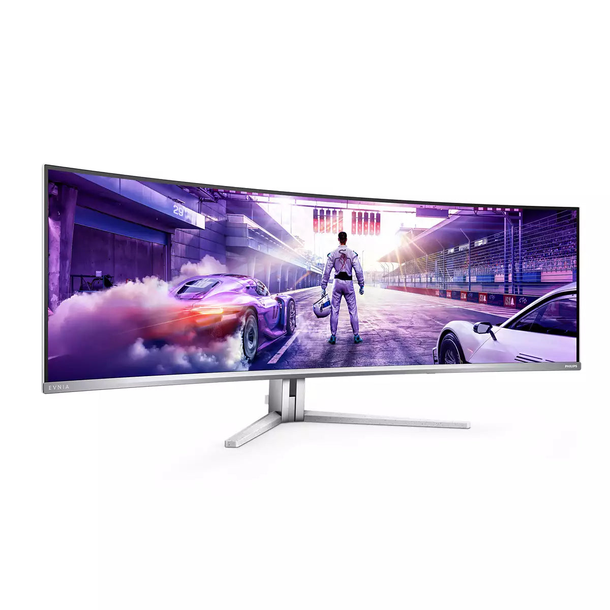 Philips Evnia 49M2C8900/00 – 48,9" Curved, 5120 × 1440 (DQHD), OLED, 240 Hz, USB-C 90 W, KVM, DisplayHDR 400