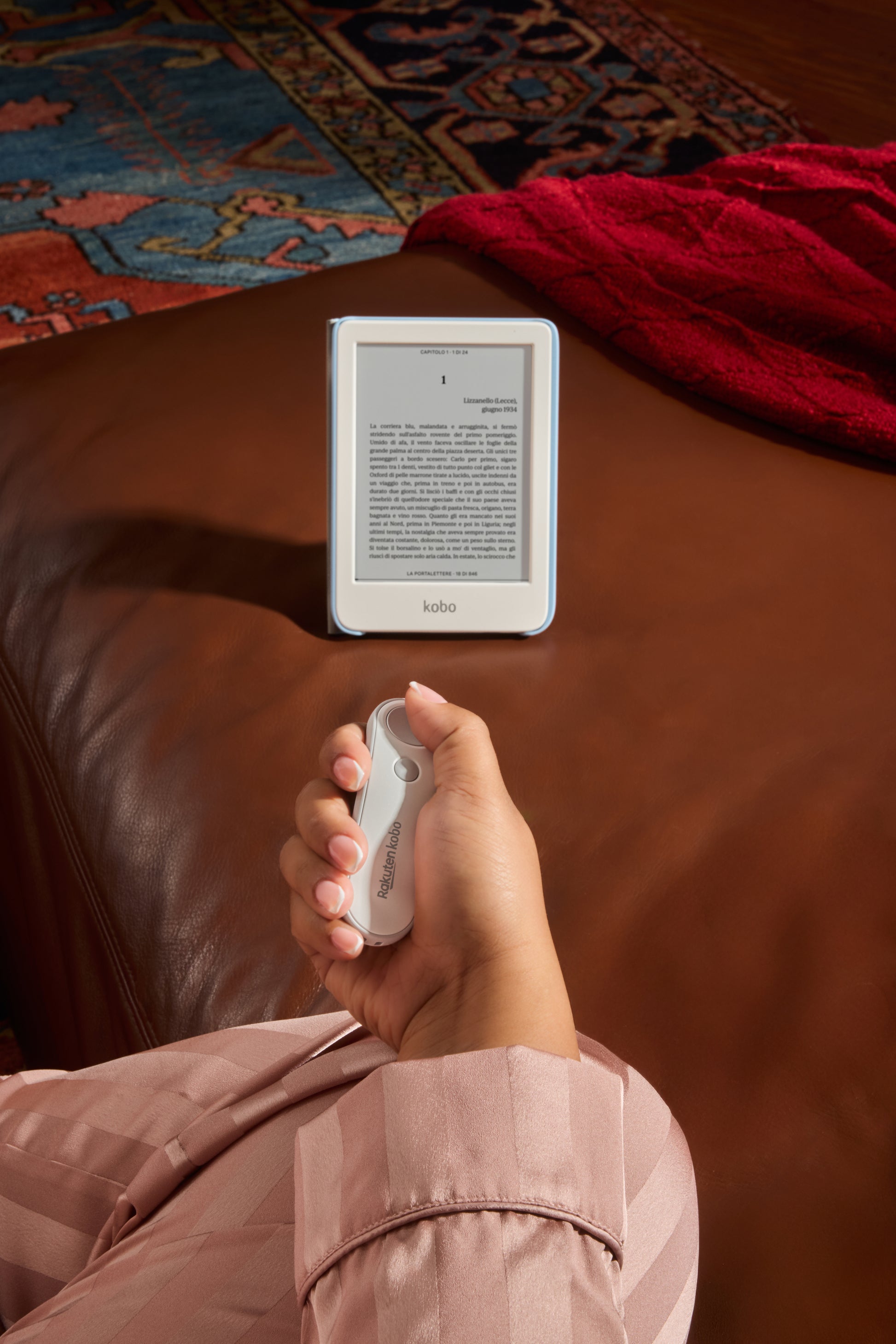 Kobo Fernbedienung für Kobo-Tablets – Bluetooth, 20 m Reichweite, Drucktasten – Schwarz