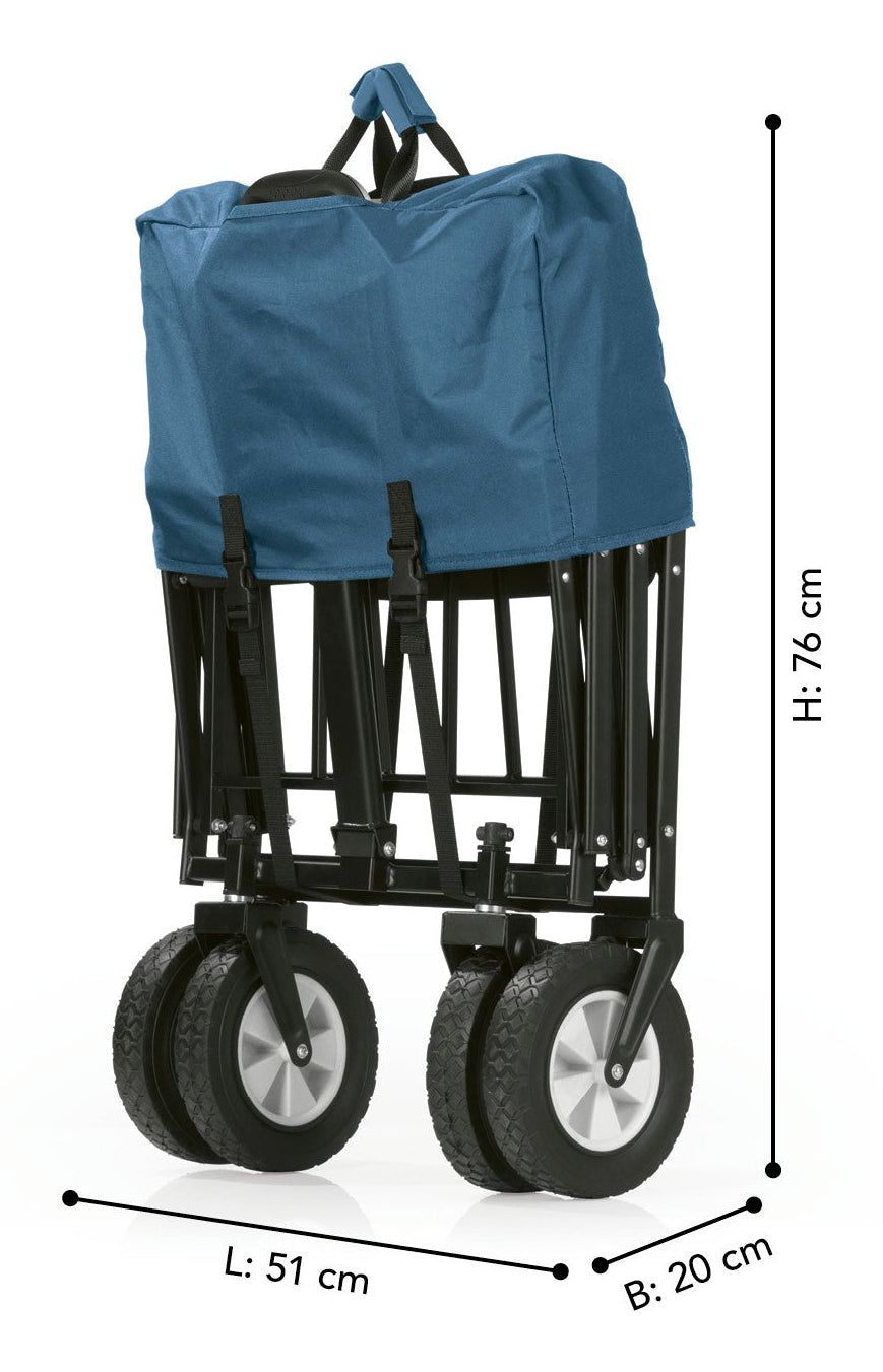 EASYmaxx Plattformwagen 12252 – Tragkraft 80 kg, Plattform 50 × 102 cm, klappbar