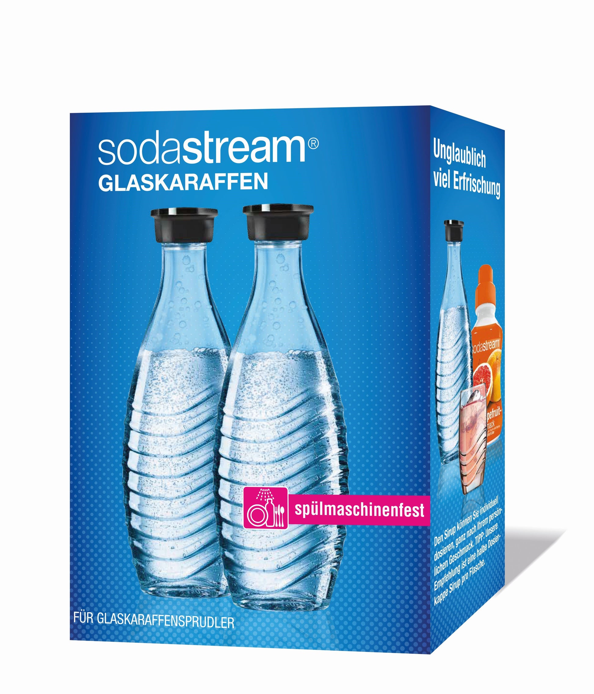SodaStream Karbonisiererflasche 600 ml, 2 Stk., Transparent