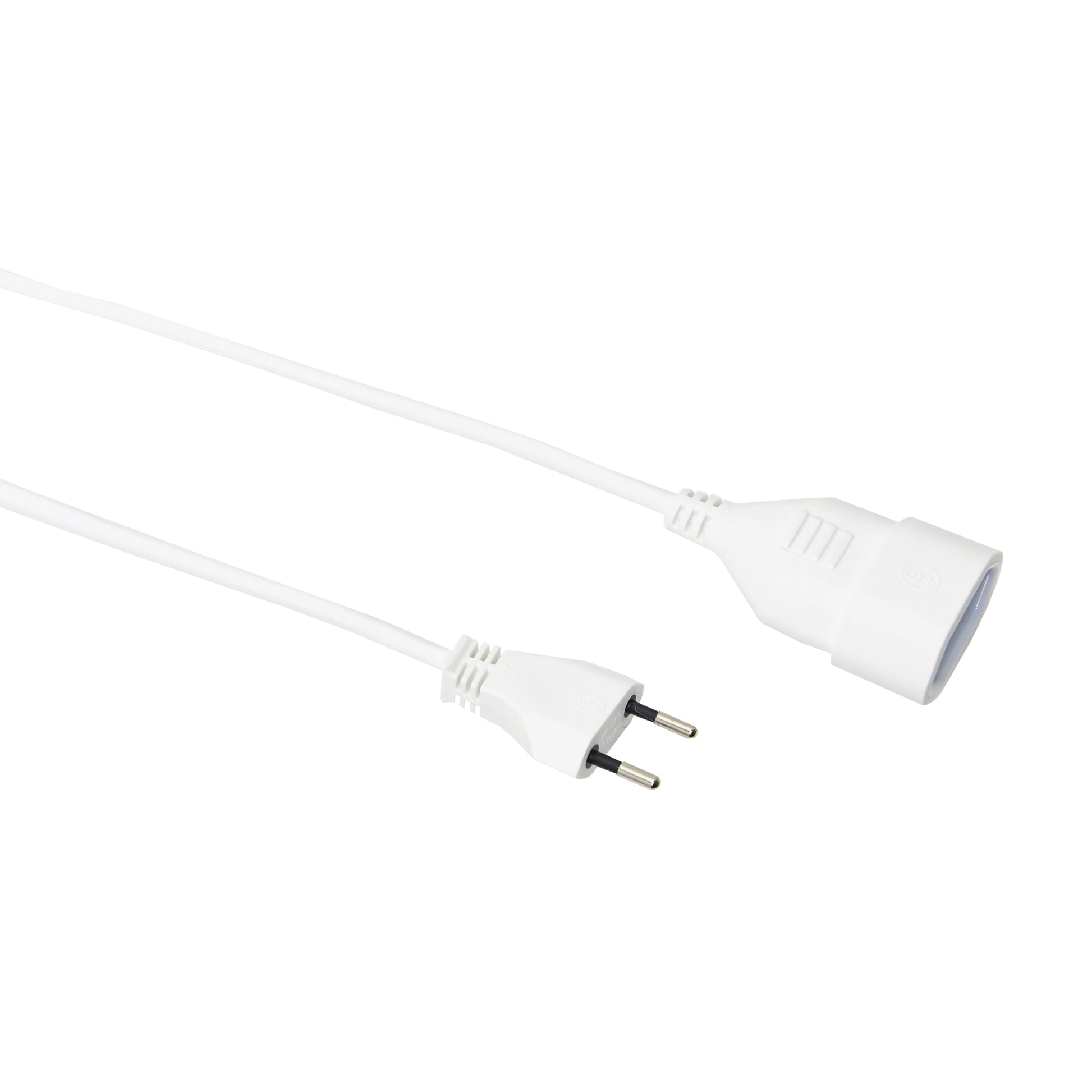 M. Schönenberger Verlängerungskabel, T11–T11, 3 m, IP20, 1 mm² – Weiss