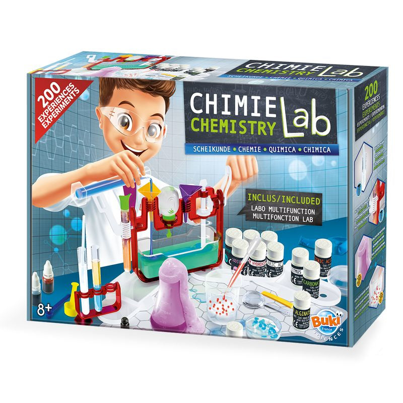 Buki Experimentier-Bausatz – Chemie Lab, ab 8 Jahren, Mehrsprachig
