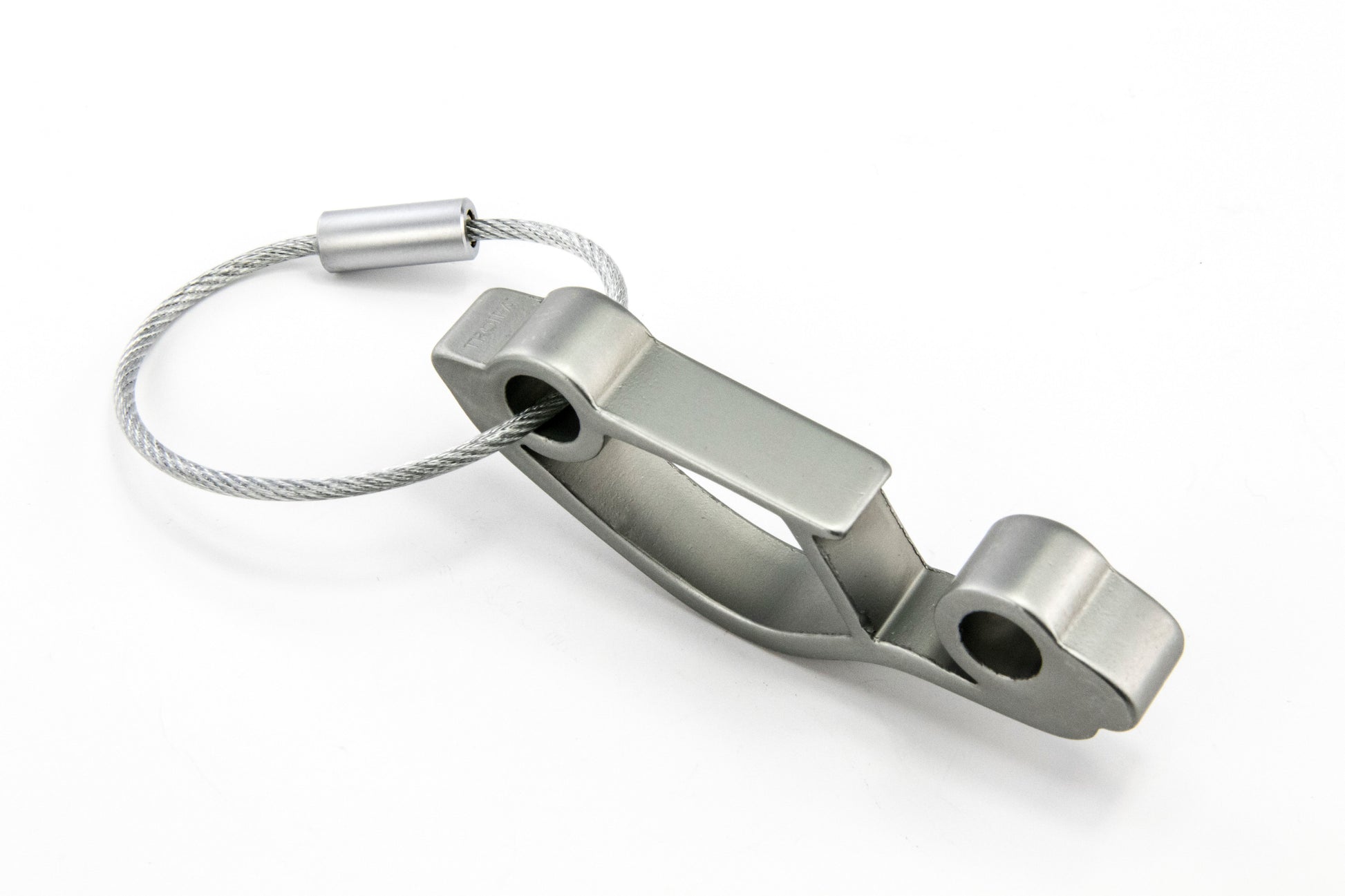 TROIKA Schlüsselanhänger Auto – Aluminium, Silber
