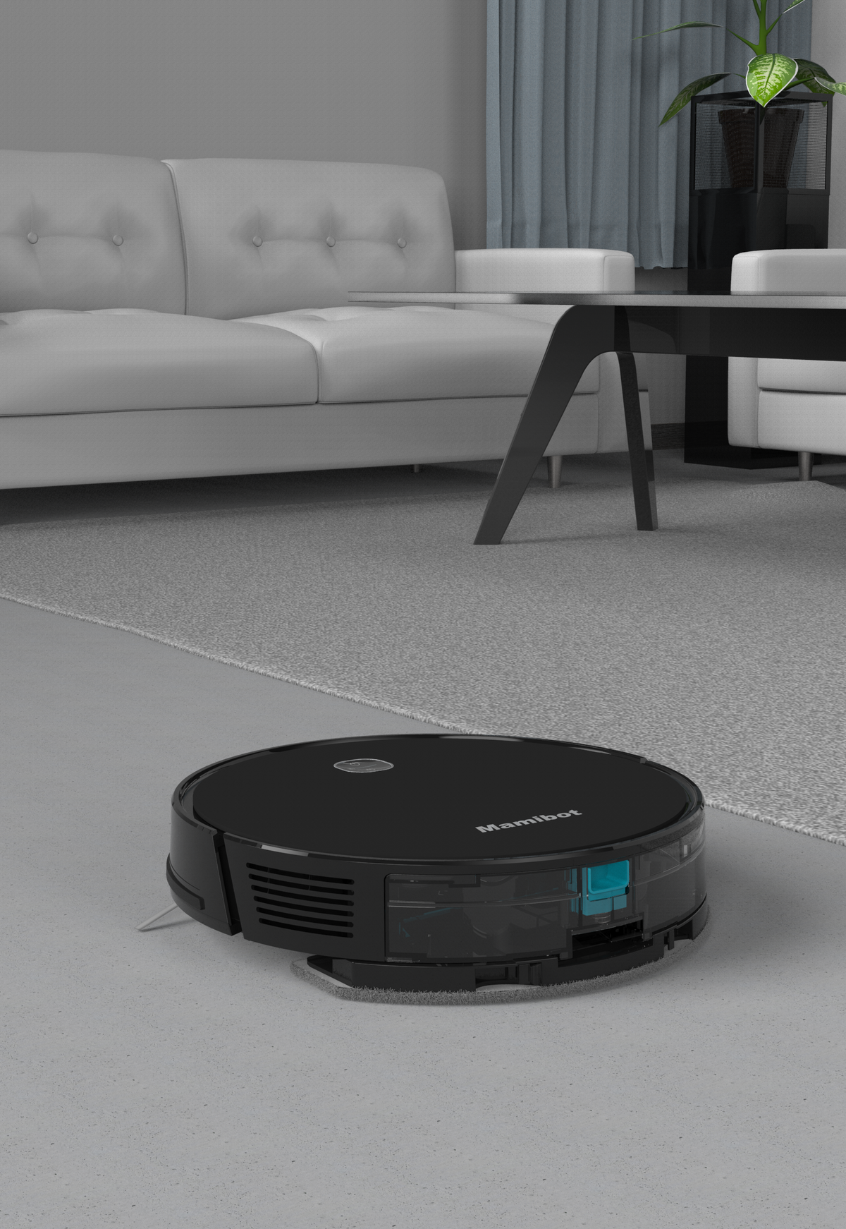 Mamibot Saugroboter ExVac700 mit Wischfunktion – 2800 Pa, 140 min, Höhe 75 mm