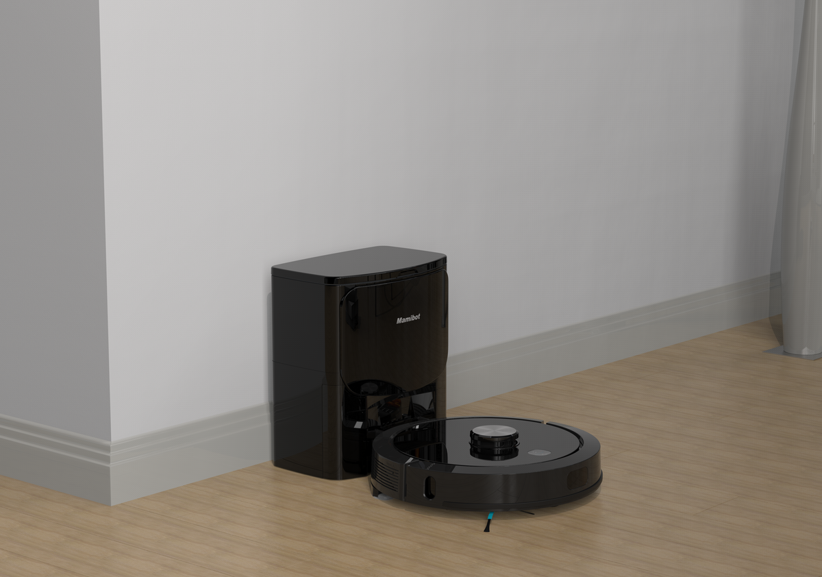 Mamibot Saugroboter ExVac900S mit Absaugstation und Wischfunktion – 4000 Pa, 245 min, Höhe 95 mm