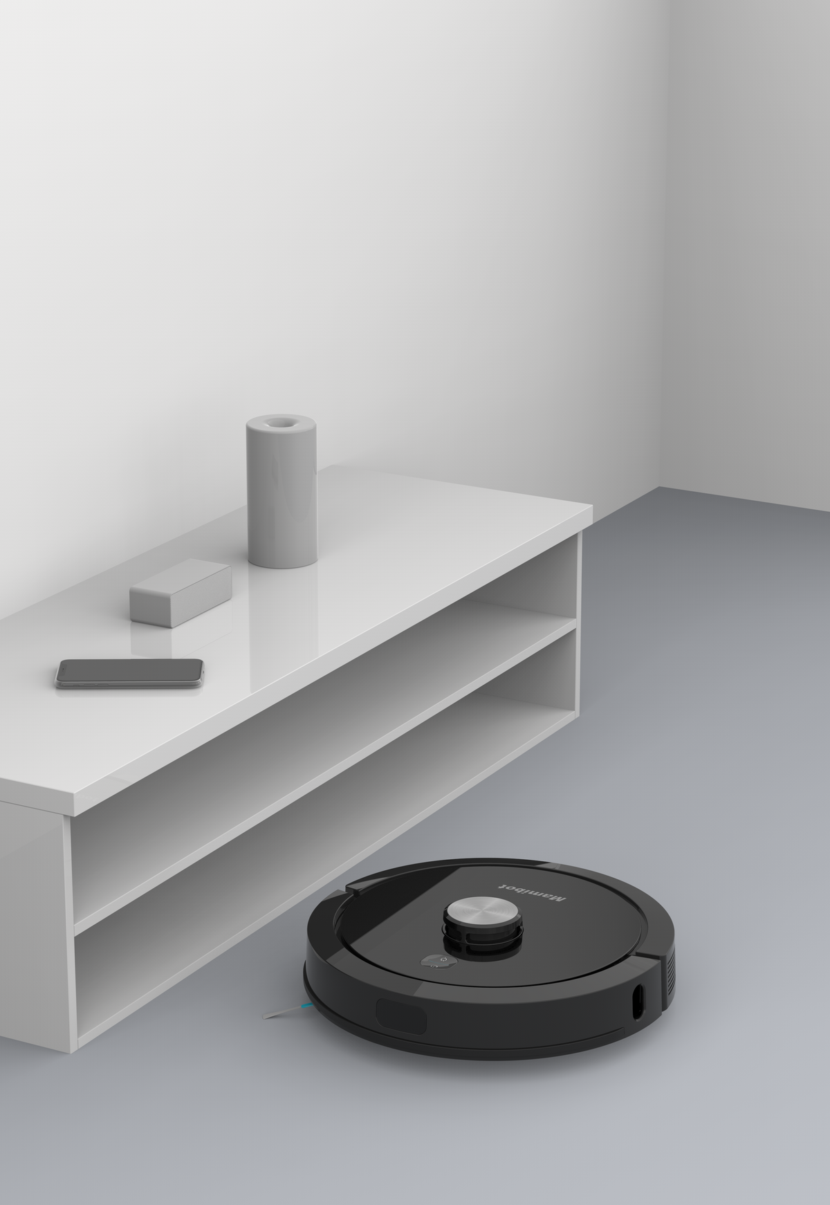 Mamibot Saugroboter ExVac900S mit Absaugstation und Wischfunktion – 4000 Pa, 245 min, Höhe 95 mm