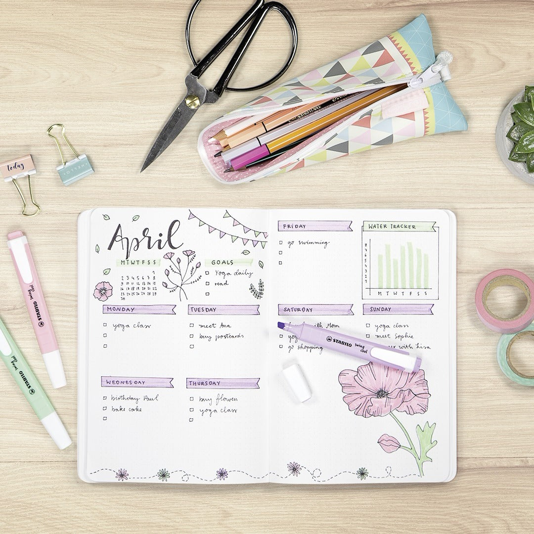 STABILO swing cool Pastel Edition Textmarker Set 6 Farben Pastell – Keilspitze, 1–4 mm