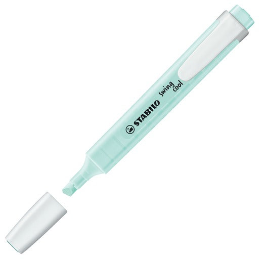 STABILO swing cool Pastel Edition Textmarker Set 6 Farben Pastell – Keilspitze, 1–4 mm
