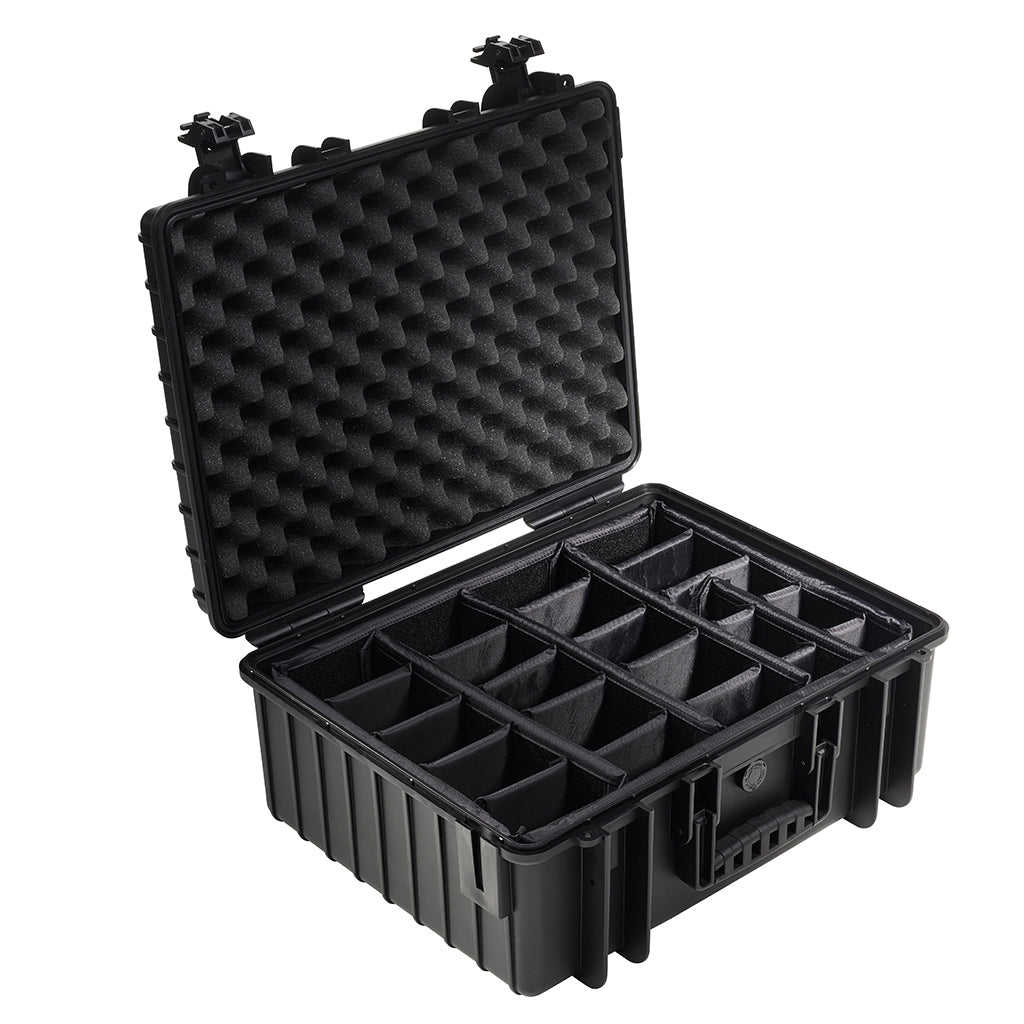 B&W Cases Outdoor-Koffer – Polypropylen, Schwarz, IP67