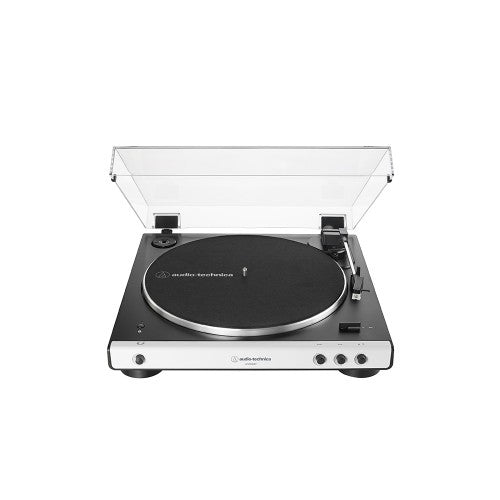 Audio-Technica AT-LP60XBT – Plattenspieler – Riemenantrieb, Bluetooth, Phono-Vorverstärker – Weiss
