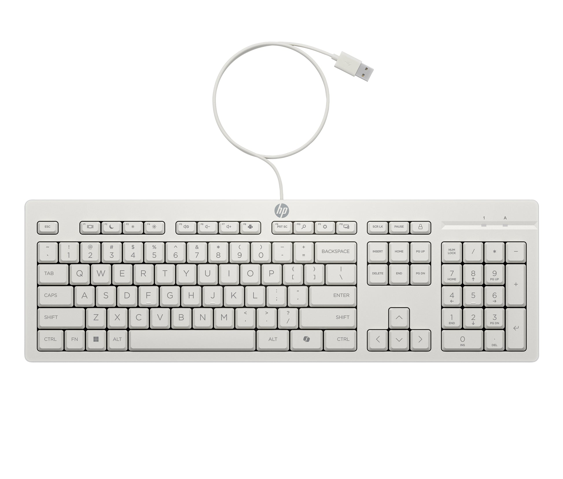 HP 225 G2 – Tastatur- und Maus-Set – kabelgebunden – USB – Weiss