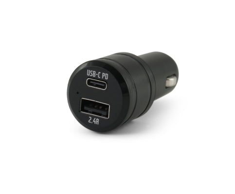 Alpha Elettronica JOIN KR130 Auto-Ladegerät 30 W – USB-C×1, USB-A×1 – PD – für 12 V KFZ-Steckdose – Schwarz