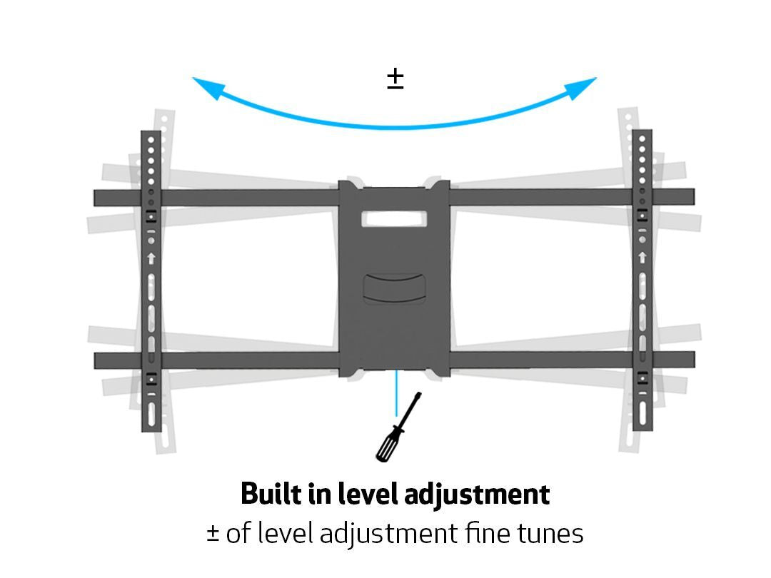 Multibrackets 6539 – Wandhalterung, neigbar, für 60", VESA 300×300, bis 40 kg, schwarz