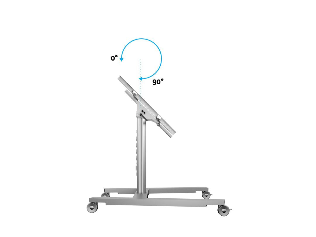 Multibrackets 80 HD – neigbarer Displayständer für 44", VESA 100×400, bis 60 kg, silber