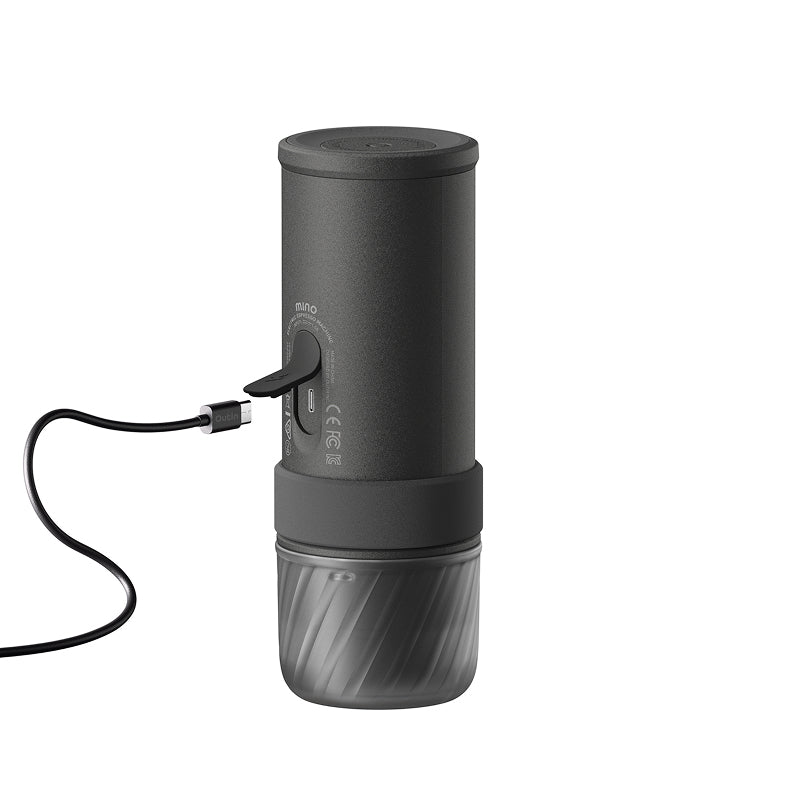 Outin Mino Kapselmaschine – 0,1 l, grau, 6,7 × 19,5 × 6,7 cm