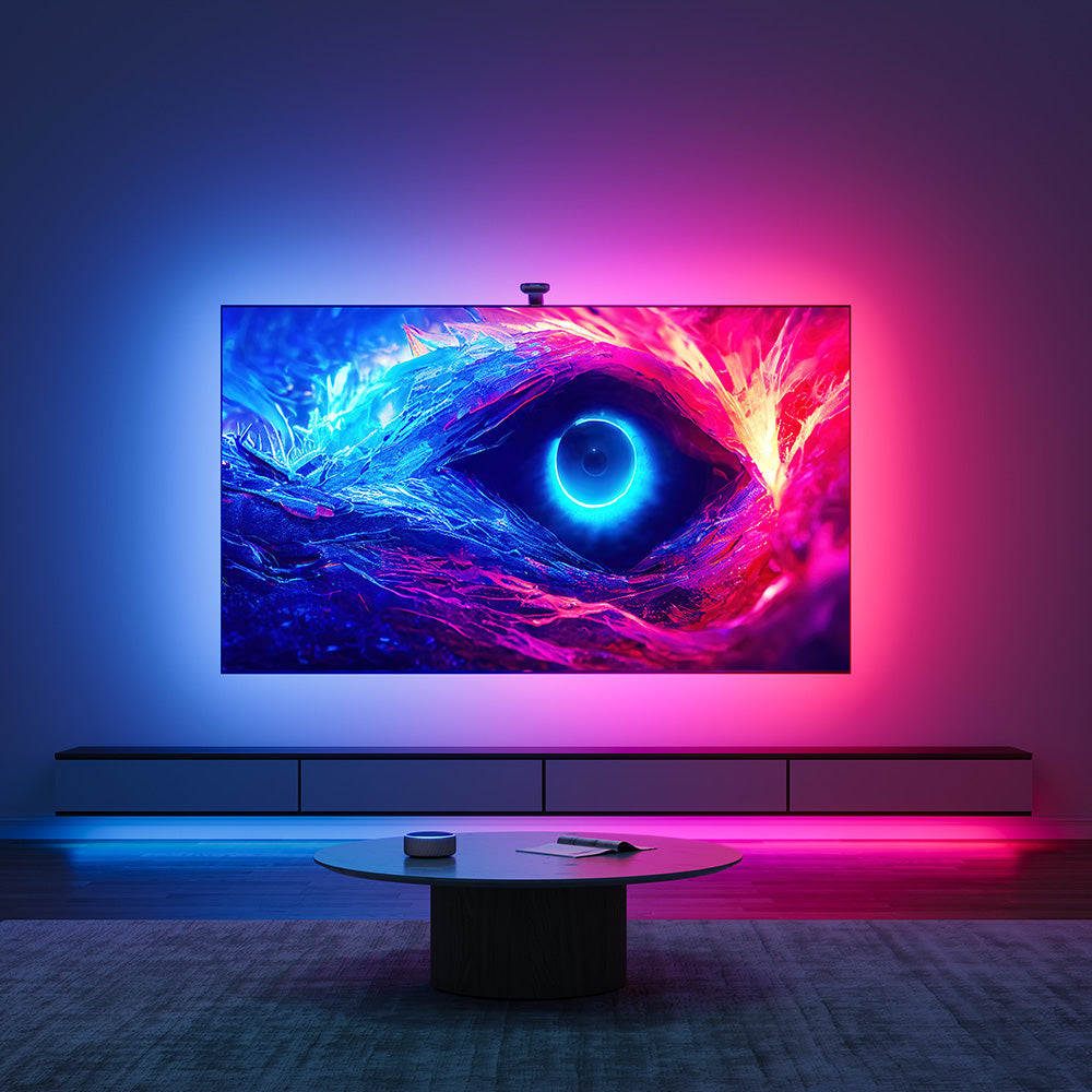 Govee Envisual T2 – Intelligenter Leuchtstreifen, WLAN, Bluetooth, 3,6 m, RGBIC, für 55" Displays