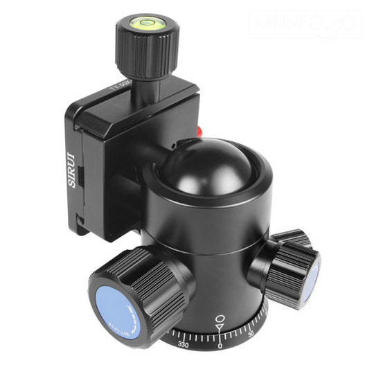 Sirui G-20KX Kugelkopf – 98 mm, 360 g, 20 kg Traglast – für Stative mit 3/8"-Gewindeschraube – Schwarz