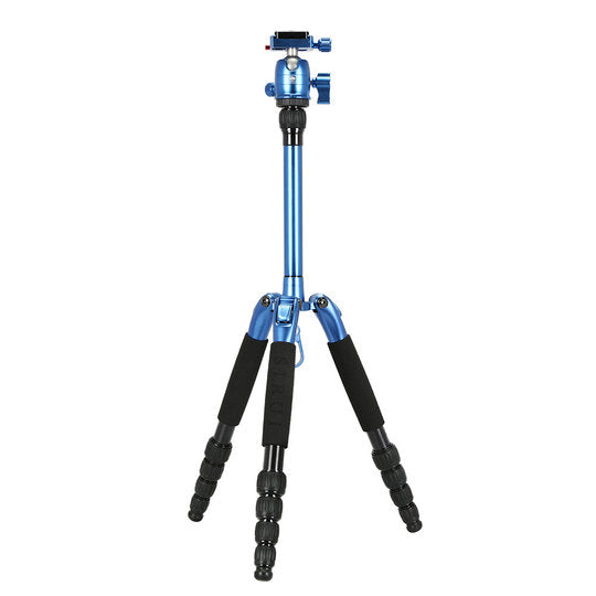 Sirui T-005SB+B-00B Stativ – bis 128 cm, Traglast 5 kg – Kugelkopf, Schnellwechselplatte – Schwarz