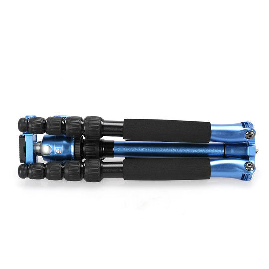 Sirui T-005SB+B-00B Stativ – bis 128 cm, Traglast 5 kg – Kugelkopf, Schnellwechselplatte – Schwarz