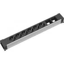 Bachmann Top Frame X-Large Einsatz 6× UTE 2× ABD – Tischanschlussfeld – Schwarz