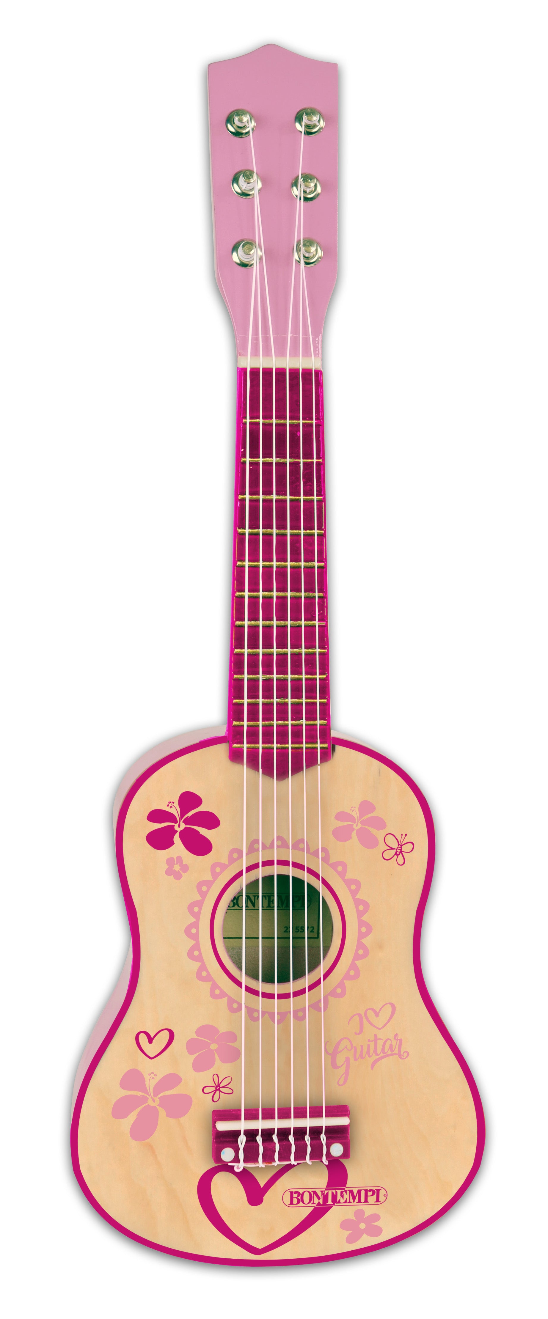 Bontempi Gitarre – 55 cm – ab 3 Jahren – Holz – Pink
