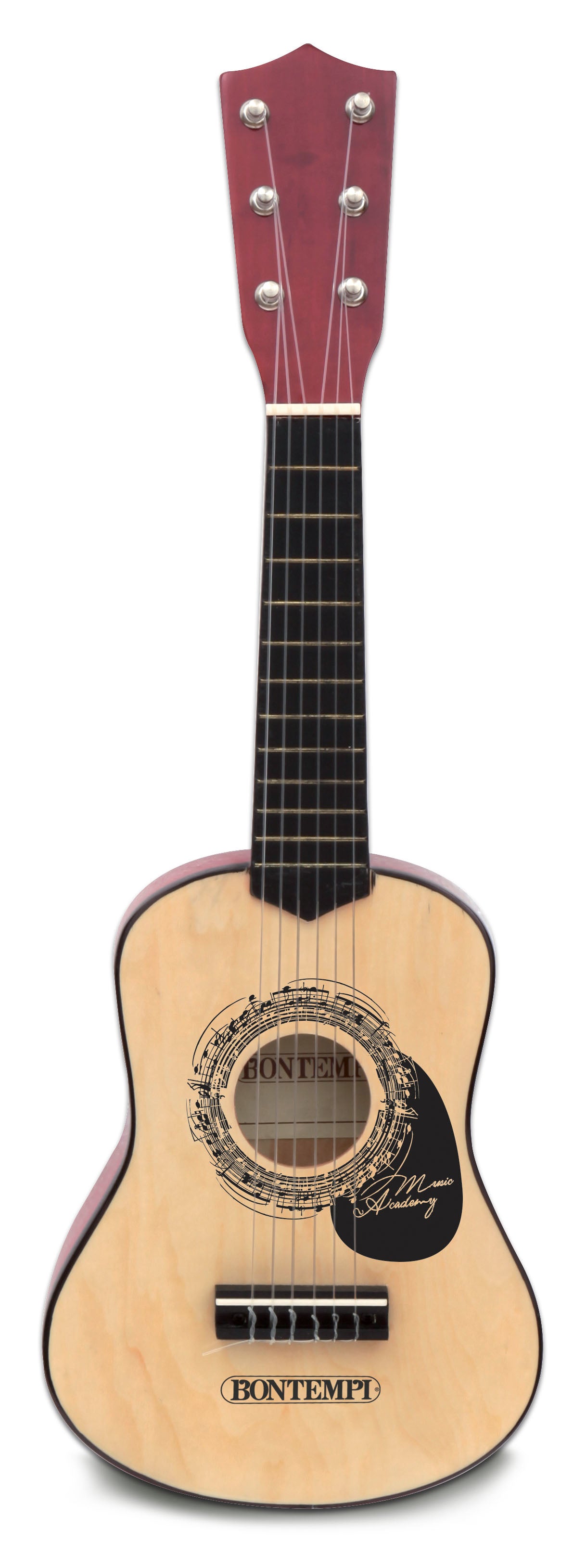 Bontempi Gitarre 6 Saiten – 55 cm – Holz – schwarz – ab 3 Jahren
