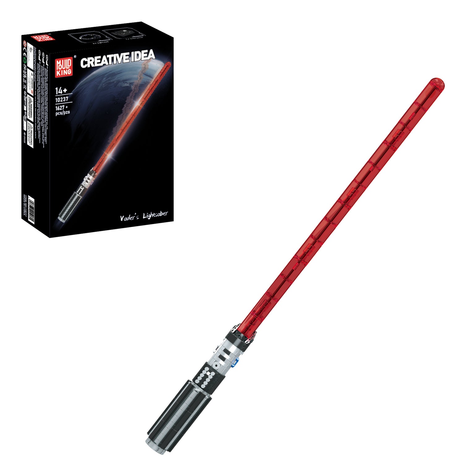 Mould King 3D Puzzle Vaders Lichtschwert – 1'627 Teile – Kunststoff, mit Beleuchtung – ab 14 J.