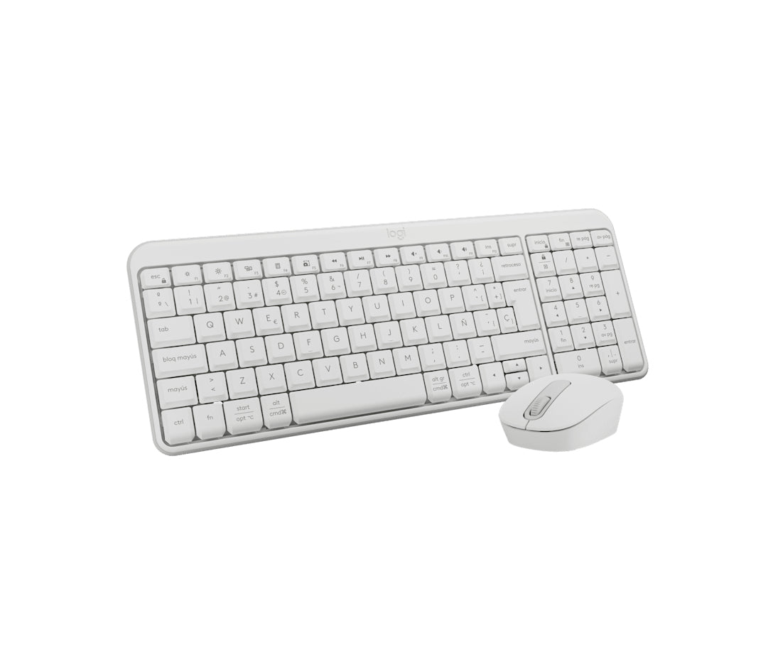 Logitech MK250 – Tastatur- und Maus-Set – Bluetooth & 2,4 GHz – QWERTY (ES) – Weiss