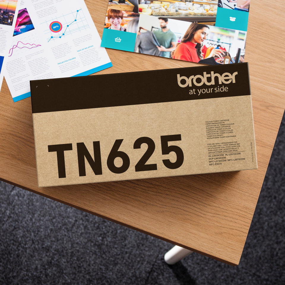 Brother TN-625C Cyan Toner – Original – 1'800 Seiten – für Brother HL-L8430CDW/HL-L8570CDW/MFC-L8730CDW und andere
